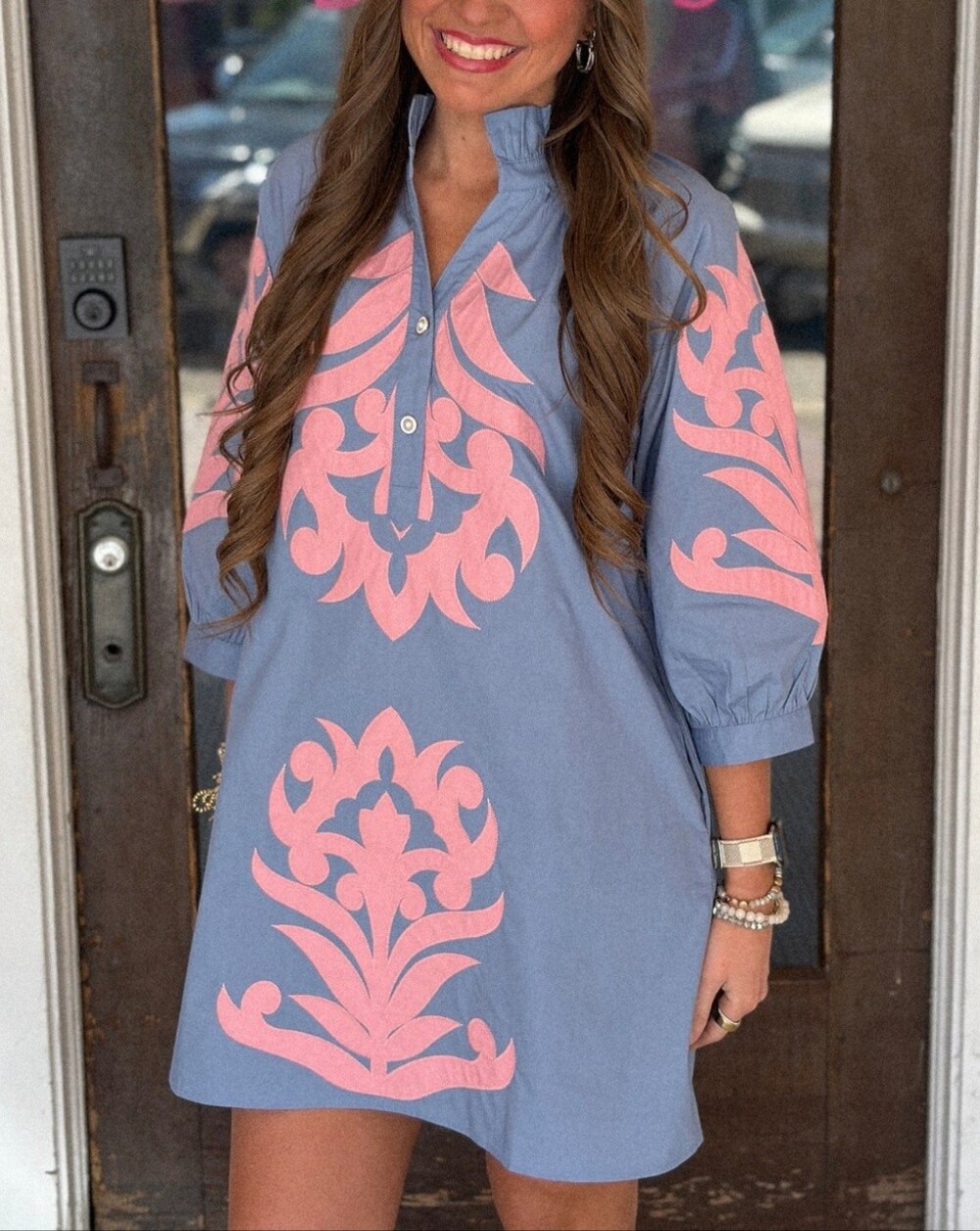 Jodifl oversized embroidered tunic dress